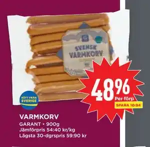 Willys VARMKORV erbjuda