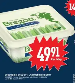 Willys EKOLOGISK BREGOTT, LAKTOSFRI BREGOTT erbjuda