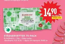 Willys STÄDSERVETTER 70-PACK erbjuda