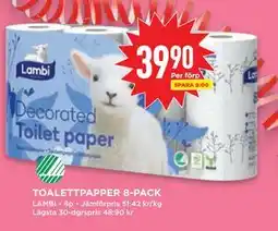 Willys TOALETTPAPPER 8-PACK erbjuda