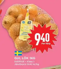 Willys GUL LÖK 1KG erbjuda