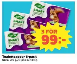 Coop Daglivs Toalettpapper 6-pack erbjuda