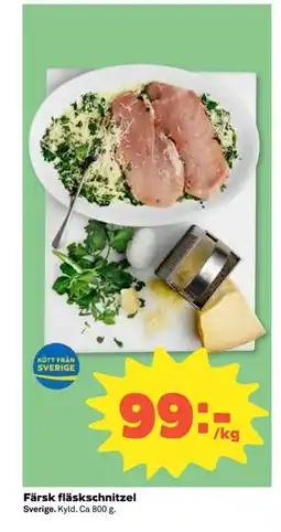 Coop Daglivs Färsk fläskschnitzel erbjuda