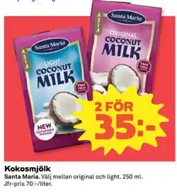 Coop Daglivs Kokosmjölk erbjuda