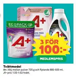 Coop Daglivs Tvättmedel, Medlemspris erbjuda
