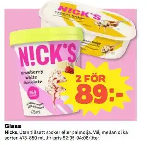 Coop Daglivs Glass erbjuda