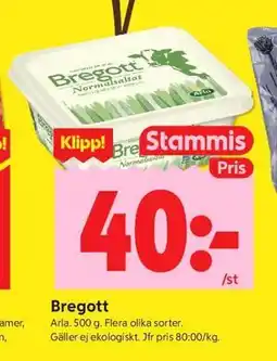 ICA Kvantum Bregott, Medlemspris erbjuda
