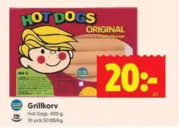 ICA Kvantum Grillkorv erbjuda