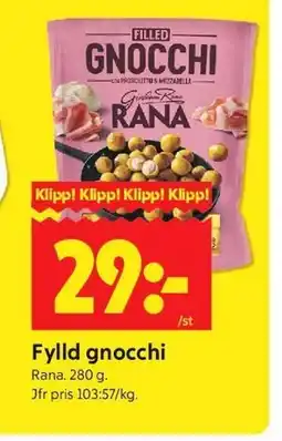 ICA Kvantum Fylld gnocchi erbjuda