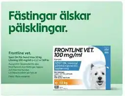 ICA Kvantum Spot On För hund max 10 kg. Lösning 100 mg/ml erbjuda