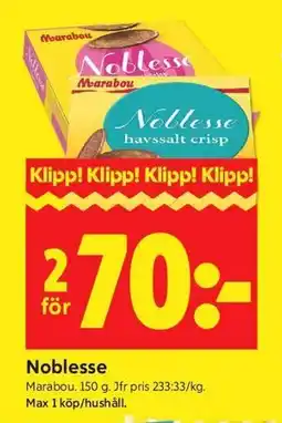 ICA Kvantum Noblesse erbjuda