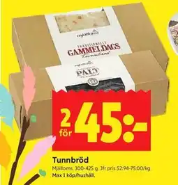 ICA Kvantum Tunnbröd erbjuda