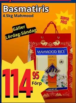 Supergrossen Basmatiris erbjuda