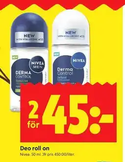 ICA Kvantum Deo roll on erbjuda