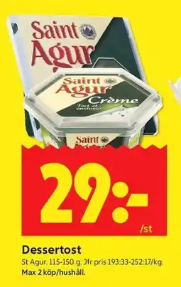 ICA Kvantum Dessertost erbjuda