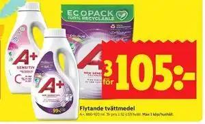ICA Kvantum Flytande tvättmedel erbjuda