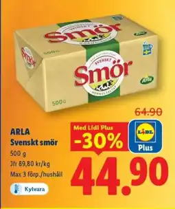 Lidl ARLA Svenskt smör erbjuda