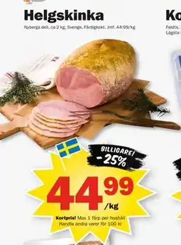 Pekås Helgskinka, Medlemspris erbjuda