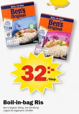 Pekås Boil-in-bag Ris erbjuda