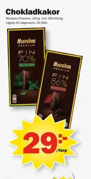 Pekås Chokladkakor erbjuda
