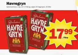 Pekås Havregryn erbjuda