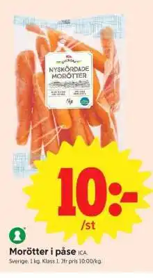 ICA Supermarket MORÖTTER I PÅSE erbjuda