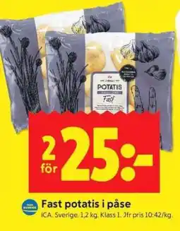 ICA Supermarket FAST POTATIS I PÅSE erbjuda