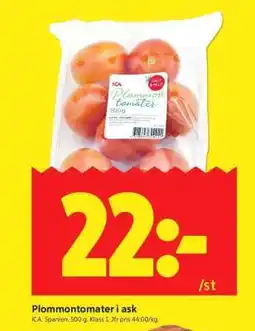ICA Supermarket PlommonTomater i Ask erbjuda