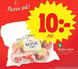 ICA Supermarket Äpplen i påse erbjuda