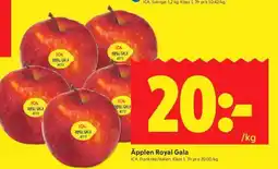 ICA Supermarket ÄPPLEN ROYAL GALA erbjuda