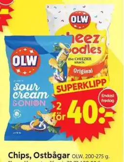 ICA Supermarket Chips, Ostbågar OLW erbjuda
