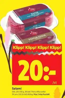 ICA Supermarket Salami erbjuda