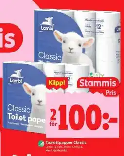 ICA Supermarket TOALETTPAPPER CLASSIC erbjuda