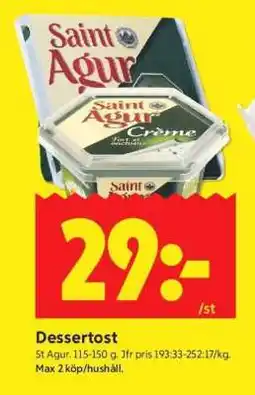 ICA Supermarket DESSERTOST erbjuda