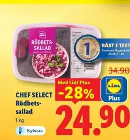 Lidl CHEF SELECT Rödbetssallad erbjuda
