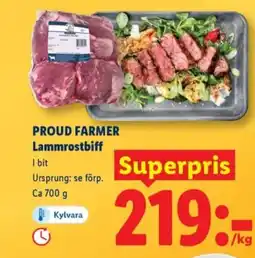 Lidl PROUD FARMER Lammrostbiff erbjuda