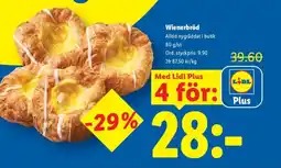 Lidl Wienerbröd erbjuda