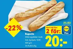 Lidl Baguette erbjuda