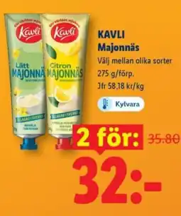 Lidl KAVLI Majonnäs erbjuda