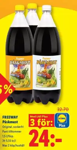 Lidl FREEWAY Påskmust erbjuda