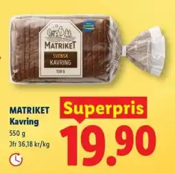 Lidl MATRIKET Kavring erbjuda