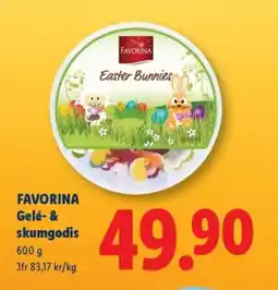 Lidl FAVORINA Gelé- & skumgodis erbjuda