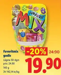 Lidl Favoritmix godis erbjuda