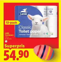 Lidl LAMBI Toalettpapper erbjuda