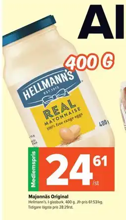 Coop Extra Majonnäs Original, Medlemspris erbjuda