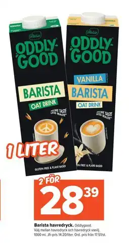 Coop Extra Barista havredryck erbjuda