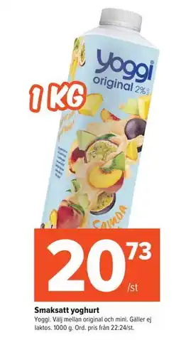 Coop Extra Smaksatt yoghurt erbjuda