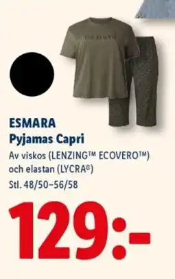 Lidl ESMARA Pyjamas Capri erbjuda