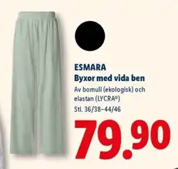 Lidl ESMARA Byxor med vida ben erbjuda