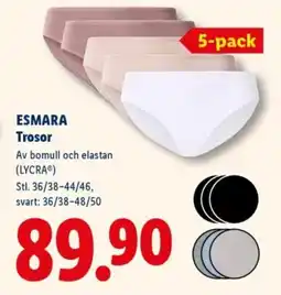 Lidl ESMARA Trosor erbjuda